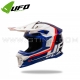 Casque Cross "INTREPID" Bleu Blanc - UFO