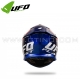 Casque Cross "INTREPID" Bleu Blanc - UFO