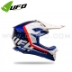 Casque Cross "INTREPID" Bleu Blanc - UFO