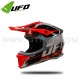 Casque Cross "INTREPID" Gris Rouge - UFO