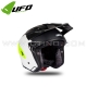 Casque Jet "SHERATAN" Noir / Blanc / Fluo - UFO