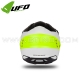 Casque Jet "SHERATAN" Noir / Blanc / Fluo - UFO