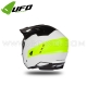 Casque Jet "SHERATAN" Noir / Blanc / Fluo - UFO