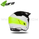 Casque Jet "SHERATAN" Noir / Blanc / Fluo - UFO