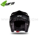 Casque Jet "SHERATAN" Noir / Blanc / Fluo - UFO