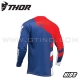 Maillot SECTOR CHECKER - BLUE RED | THOR (ENFANT)