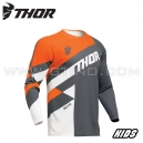 Maillot SECTOR CHECKER - ANTHRACITE ORANGE | THOR (ENFANT)