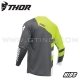 Maillot SECTOR CHECKER - ANTHRACITE FLUO | THOR (ENFANT)