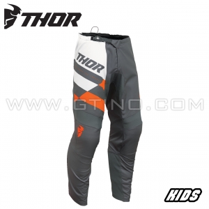 Pantalon SECTOR CHECKER - ANTHRACITE ORANGE | THOR (ENFANT)