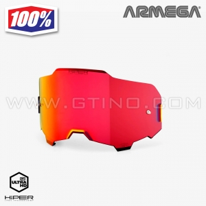 Ecran de remplacement "HIPER MIRROR RED" - 100% ARMEGA