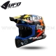 Casque Cross "KOREY GASOLINA" Black Yellow Blue - UFO