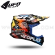 Casque Cross "KOREY GASOLINA" Black Yellow Blue - UFO