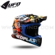 Casque Cross "KOREY GASOLINA" Black Yellow Blue - UFO