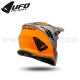 Casque Cross "KOREY JAKING" Grey & Orange - UFO