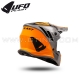 Casque Cross "KOREY JAKING" Grey & Orange - UFO