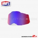 Ecran de remplacement "MIRROR RED BLUE" - 100% GEN 2