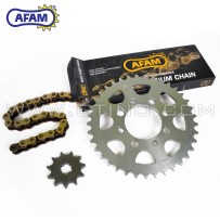 Kit pignon chaine AFAM  - SUZUKI LT-A 50