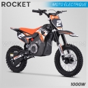 DIRT BIKE ENFANT ÉLECTRIQUE | HIRO ROCKET 1000W | ORANGE