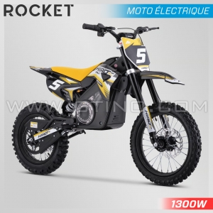 DIRT BIKE ENFANT ÉLECTRIQUE | HIRO ROCKET 1300W | JAUNE