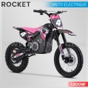 DIRT BIKE ENFANT ÉLECTRIQUE | HIRO ROCKET 1300W | ROSE