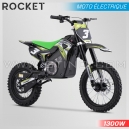 DIRT BIKE ENFANT ÉLECTRIQUE | HIRO ROCKET 1300W | VERT