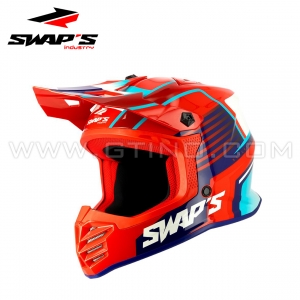 Casque Cross "RED Mission" Rock'it - SWAP'S S886