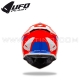 Casque Cross "INTREPID" Bleu Rouge Blanc - UFO