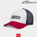 Casquette CLARIFIED FOAM TRUCKER "WHITE/RED" - ALPINESTARS