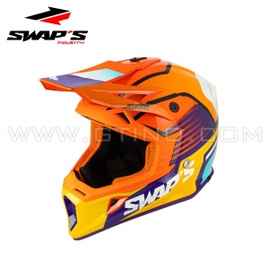 Casque Cross ORANGE - SWAP'S BLUR S818