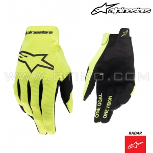 Gants RADAR "Yellow Fluo / Black" - ALPINESTARS