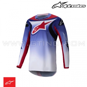 Maillot FLUID WURX | Purple / Bright Red - ALPINESTARS