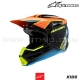 Casque Cross SM3 FRAY | Black/Orange/Yellow Fluo - ALPINESTARS