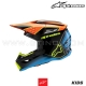 Casque Cross SM3 FRAY | Black/Orange/Yellow Fluo - ALPINESTARS