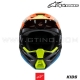 Casque Cross SM3 FRAY | Black/Orange/Yellow Fluo - ALPINESTARS