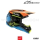 Casque Cross SM3 FRAY | Black/Orange/Yellow Fluo - ALPINESTARS