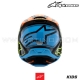 Casque Cross SM3 FRAY | Black/Orange/Yellow Fluo - ALPINESTARS