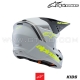 Casque Cross SM3 RADIUM | Gray/Black/Yellow Fluo - ALPINESTARS