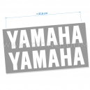 2 Stickers | YAMAHA | BLANC - 31,5 cm