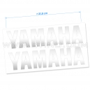 2 Stickers | YAMAHA | CHROME - 31,5 cm