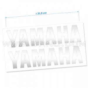 2 Stickers | YAMAHA | CHROME - 31,5 cm