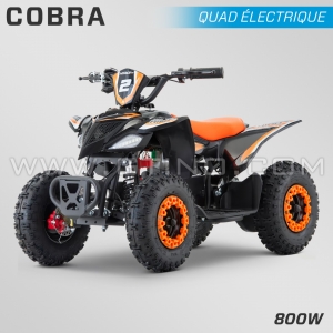 QUAD ENFANT ÉLECTRIQUE | HIRO COBRA 800W | ORANGE