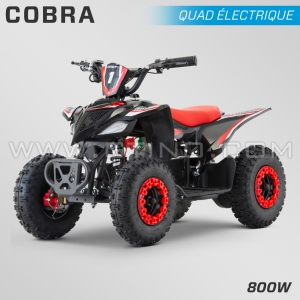 QUAD ENFANT ÉLECTRIQUE | HIRO COBRA 800W | ROUGE