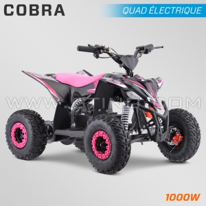 QUAD ENFANT ÉLECTRIQUE | HIRO COBRA 1000W | ROSE