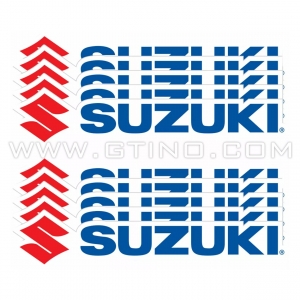 Pack 10 stickers | SUZUKI - 15 cm