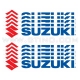 Pack 10 stickers | SUZUKI - 15 cm