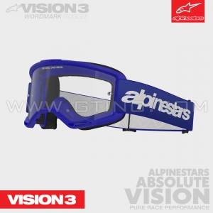 Masque "VISION 3" WORDMARK | BLUE | ALPINESTARS