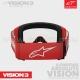 Masque "VISION 3" WORDMARK | RED | ALPINESTARS