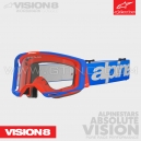 Masque "VISION 8" WORDMARK | Blue/Orange | ALPINESTARS