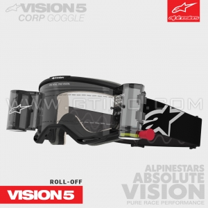 Masque ROLL-OFF "VISION 5" CORP | Black | ALPINESTARS