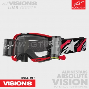 Masque ROLL-OFF "VISION 8" LUAR | Red/Black | ALPINESTARS